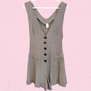 90s vintage houndstooth romper